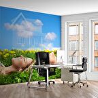 Mutlu Aile Gayrimenkul Emlak ve Gayrimenkul Duvar Kağıdı Baskı