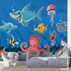 Deniz Altı Dünyası Duvar Kağıdı Baskı