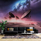 Uzay Uydu Temalı Duvar Kağıdı