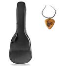 Su Geçirmez 20 Mm Polietilen Destekli Soft Case Klasik Gitar Kılıfı + Ahşap Pena Kolye Hediye