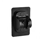 Yapışkanlı Duş Başlığı Tutucu Ayarlı Siyah