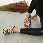 6289 Turuncu Kelebek Çapraz Sabo Terlik