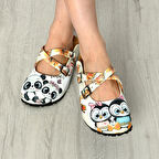 6292 Panda Ve Penguen Çapraz Sabo Terlik