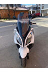 Kymco Downtown Siperlik Ön Cam 2010 2015 Model 67cm Açıkfüme Renkli 4mm Boy