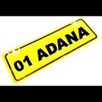 01  ADANA Yazılı Sarı Dekor Plaka Sök Tak Pratik yeni nes