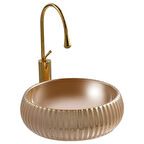 LENA TEZGAHÜSTÜ LAVABO (ALTIN) E-4161A