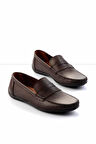 Kahve Hakiki Deri Erkek Loafer Ayakkabı E01439100203