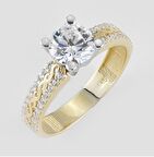 14 Ayar Altın Tektaş Yüzük E164