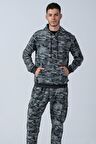 ALEXANDERGARDI KAMUFLAJ DESENLİ KAPÜŞONLU SWEATSHİRT (E21-72101-UST)