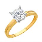 14 Ayar Altın Tektaş Yüzük E331