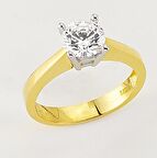 14 Ayar Altın Tektaş Yüzük E45