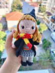 Amigurumi Harry Potter karakteri Hermione oyuncak bebek karakter tasarım Dukakidstoys 