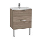 Mia cordoba 60 cm çekmeceli ayaklı lavabo dolabı alt modül + lavabo