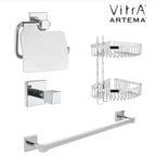 ARTEMA Q-LİNE UZUN HAVLULUK A44995+KAPAKLI KAĞITLIK A44996+ASKILIK A44998+İKİLİ KÖŞE RAF A44160 SET
