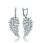 Harem Altın Gümüş Melek Kanadı Küpe