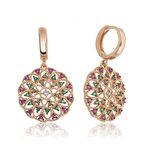 Gümüş Geometrik Desenli Kadın Küpe