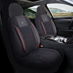 Nissan Qashqai Araçlara Uyumlu Oto Koltuk Kılıfı Seti - Violet Serisi Siyah/Kırmızı