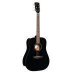 CORT ENDONEZYA AKUSTİK GİTAR, SİYAH, MASİF LADİN KAPAK