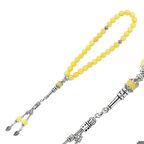 Ebuz Doğaltaş Metal Püsküllü Yeşim Taşı Tesbih