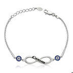 Ebuz Gümüş Sonsuzluk Canım Yazılı Kadın Bileklik