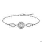 Ebuz ​Gümüş Baget Taşlı Bileklik