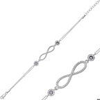 Ebuz Gümüş Sonsuzluk Kadın Bileklik