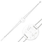 Ebuz Gümüş İsimli Yuvarlak Plaka Kadın Bileklik