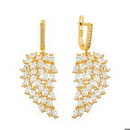 Ebuz Gümüş Melek Kanadı Küpe