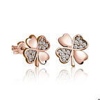 Ebuz Gümüş Yonca Kadın Küpe