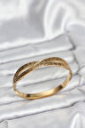 316L Çelik Gold Renk Vintage Kadın Kelepçe Bileklik