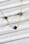 Zincir Gold Renk Lacivert Baby Boy Yonca Kadın Kolye - EBJ250920W37838
