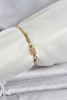 Gold Renk Külçe Altın Model Kadın Bileklik - EBJ251115W38450