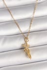 Gold Renk Zincir Sarılma Model Kadın Kolye - EBJ260516W42198