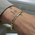 Örgü Desen Ezme Erkek Bileklik