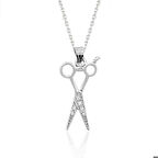 Ebuz Gümüş Makas Kadın Kolye