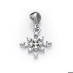 Ebuz Gümüş Kar Tanesi Kadın Kolye