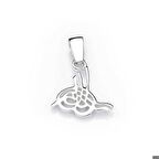 Ebuz Gümüş Tuğralı Kolye