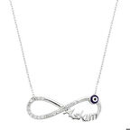 Ebuz Gümüş Aşkım Sonsuzluk Kadın Kolye