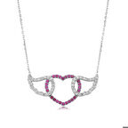 Ebuz Gümüş Kanatlı Kalp Kadın Kolye