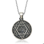 Ebuz ​Gümüş Süleyman Mührü Kolye