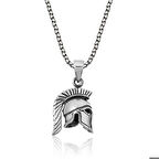 Ebuz ​Gümüş Şovalye Miğfer Kolye