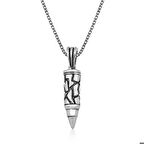 Ebuz Gümüş Kurşun Erkek Kolye