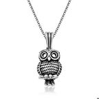 Ebuz ​Gümüş Baykuş Kolye