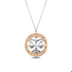 Ebuz ​Gümüş Rose Terazi Burcu Kolye