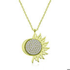 Ebuz ​Gümüş Gold Mihrimah Sultan Kadın Kolye