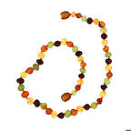 Ebuz Bebek Damla Kehribar Diş Kolye