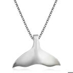 Ebuz Gümüş Balık Kuyruğu Kolye