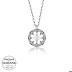 Ebuz Swarovski Taşlı Gümüş Çember Kadın Kolye