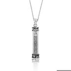 Ebuz Gümüş Allah Cevşen Dualı Kolye