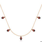 Ebuz Gümüş Rose Uğur Böceği Şans Kadın Kolye